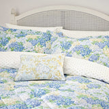 Bombažna cvetlična moderna turkizna posteljnina