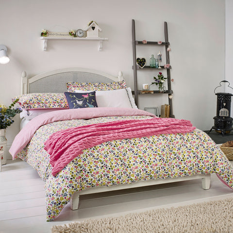 Bombažna cvetlična klasična posteljnina